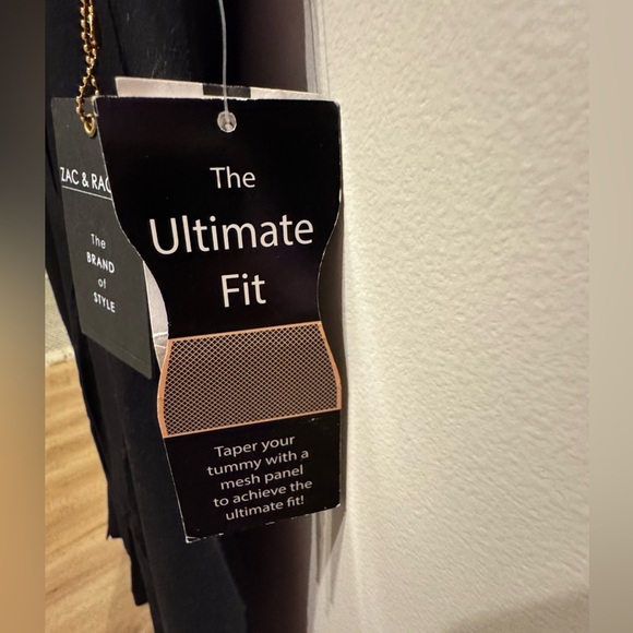 Zac & Rachel Ultimate Fit Pull-On Capri Casual Pants in black NWT Size 16 - Picture 3 of 4